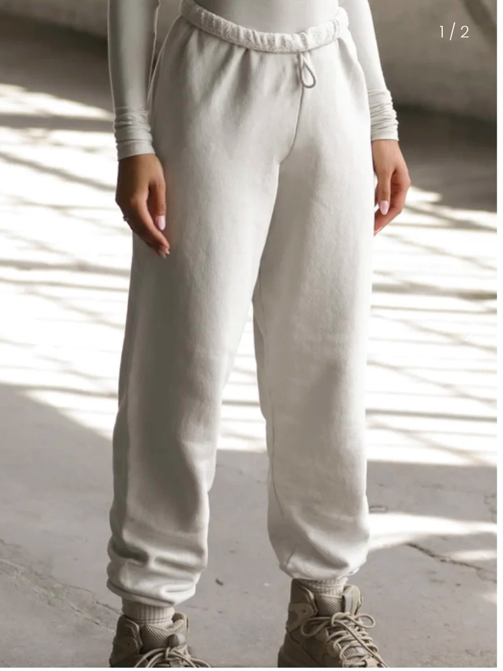 Joah Brown Oversized Joggers | M/L